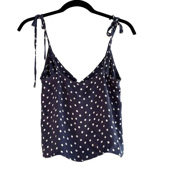 Amuse Society Sz XS Cami Crop Blue White Tie Strap Top Sara Outer Bnaks NWT READ - Picture 3 of 15